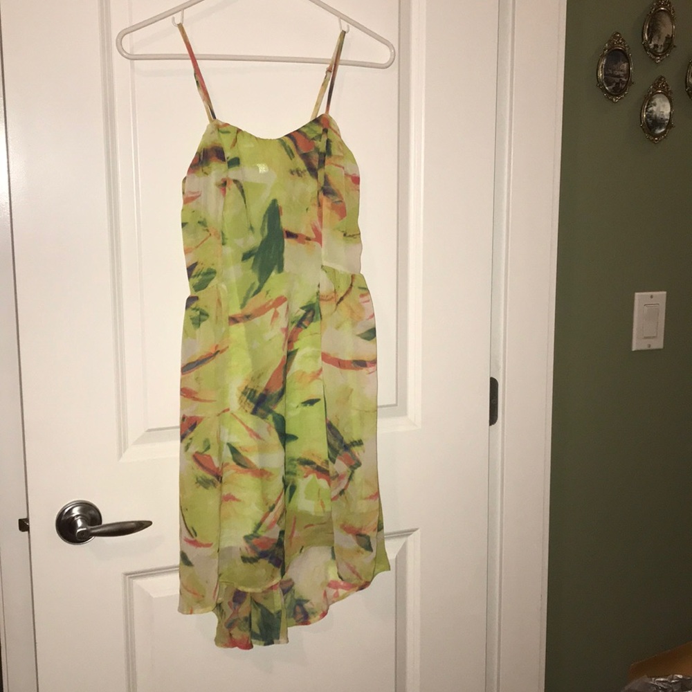 Summer flowy dress, longer in the back